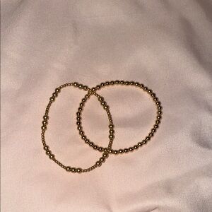 Elegant Gold Beaded Bracelets